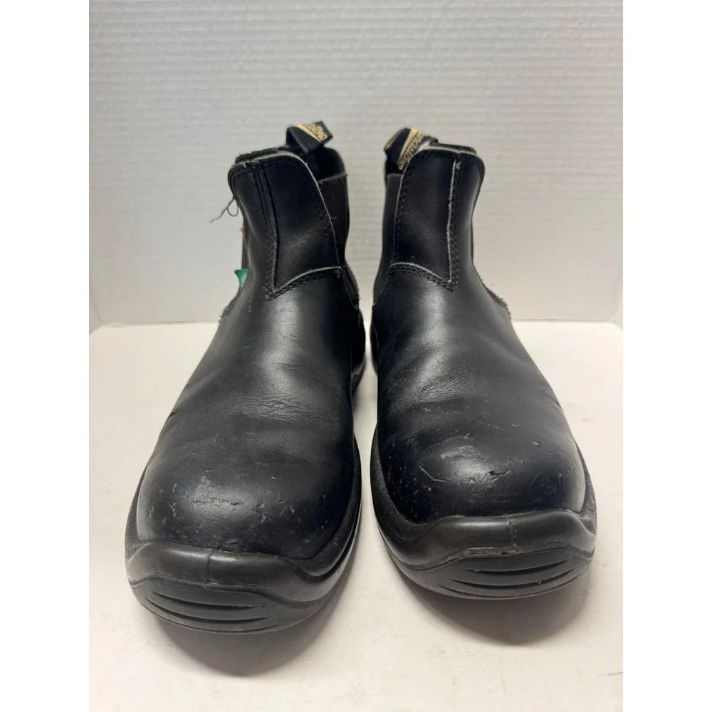 Blundstone 990 Mens Black Leather Chelsea Work Boots AU 8 US 9 Lug Sole